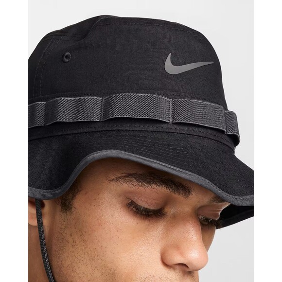 Nike Apex Dri Fit Bucket Hat Black Size M Adult Unisex Adults NWT HJ3683 010 - Picture 4 of 9